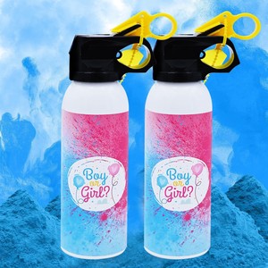 Poudre de fumée biodégradable en amidon de maïs pour révélation du sexe, 300g, design bouteille <span class=keywords><strong>extincteur</strong></span>, bleu rose - Product Image 4