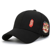 Gorra de pico de pato de estilo chino para hombres y mujeres, gorra de béisbol de moda y versátil, gorra de calle de baile de León