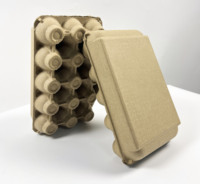 Vente directe usine – Cartons à œufs rigides ondulés biodégradables, écologiques, portables, réutilisables, couleur personnalisée, pour 15 œufs, antichoc