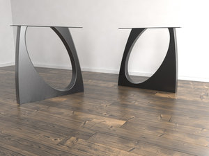 أرجل طاولة جميلة مخصصة مربعة من الفولاذ/المعادن تناسب أي حجم من الطاولات تقريباً - Product Image 2