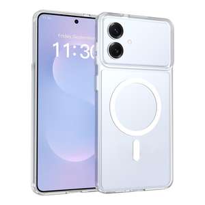 Adecuado para Samsung S26 Edge funda de teléfono con sensación de piel, S25 magnético dos en uno, 24 negro anticaída mate, 23 funda protectora - Product Image 1