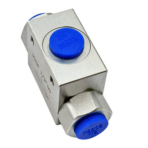 Vanne hydraulique à trois voies VUSF G1 2 en acier, commande manuelle, pour produits pétroliers - Product Image 2