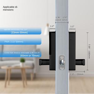 ล็อคประตูอัจฉริยะด้วยลายนิ้วมือล็อกประตูอัจฉริยะดีไซน์ใหม่ราคาดีที่สุดสำหรับใช้ในบ้านรวมโหมดล็อคอัตโนมัติ - Product Image 5