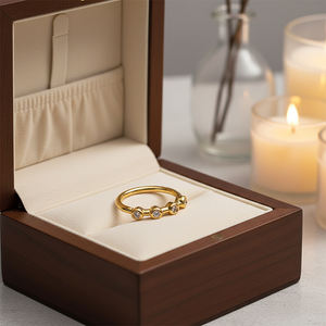 HENGSEN - Anillos de Nariz de Cobre Chapado en Oro con Incrustaciones de Flores y Circonitas Cúbicas para Mujer, <span class=keywords><strong>Piercing</strong></span> para la Nariz, Regalo para Fiestas - Product Image 4