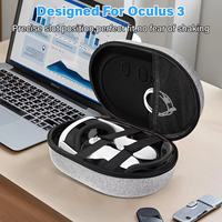 Étui rigide de protection portable imperméable en EVA pour casque VR Meta 2/3/3S, accessoires de jeu, stockage, option de logo personnalisé