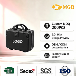 Boîte cadeau portable personnalisée en ABS rigide de 8 pouces et 14 pouces pour bagages à main, boîte cadeau vide, antibactérienne, anti-explosion, mini valise - Product Image 1