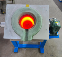 100kg 500kg 1T 2T 5T Four Fonderie Fonderie Acier Fer Métal Fusion Induction Électrique Four Industriel pour Fonte