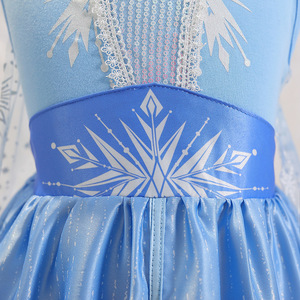 Costume de fête sur le thème du carnaval pour tout-petits, déguisement de la <span class=keywords><strong>Reine</strong></span> <span class=keywords><strong>des</strong></span> <span class=keywords><strong>neiges</strong></span> Elsa, robe de princesse Elsa pour bébé fille - Product Image 5