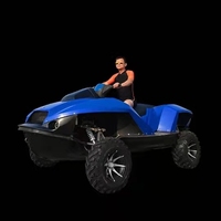Jet ski quad à grande vitesse de 1500 cm3 avec un nouveau design de bateau à moteur amphibie