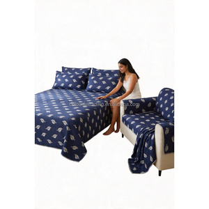 Tissu matelassé en polyester jacquard bleu <span class=keywords><strong>100</strong></span>% polyester pour <span class=keywords><strong>matelas</strong></span> - Product Image 5