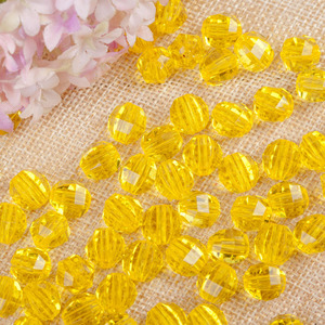Cuentas hexagonales acrílicas de 8-12 mm para la fabricación de joyas, manualidades DIY, cuentas sueltas a granel - Product Image 4