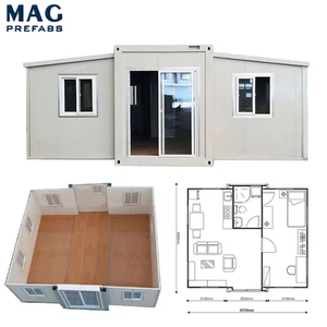 Maison préfabriquée moderne pliable et extensible, maison préfabriquée, bureau conteneur, maison <span class=keywords><strong>2</strong></span> chambres - Product Image 2