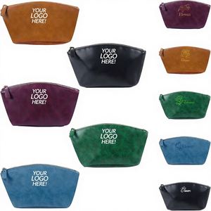 Sac de toilette personnalisé en cuir, imperméable, avec fermeture éclair, gravure personnalisée, pour voyage - Product Image 1