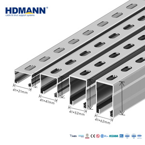 Hdmann 41*41mm Slotted Type C Strut Channel With Price List Solar Panel Mount Photovoltaic Support Systems Supplier