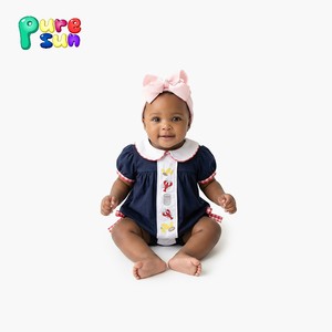 Puresun Lieblicher 100% Bio-Baumwolle Neugeborenen-Strampler-Set Kinder Mädchen Bubble-Pyjamas Baby-Strampler - Product Image 2