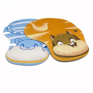 Praktisch Schöne Tier Rutsch festigkeit Memory Foam Komfort Handgelenks tütze Unterstützung Mauspad Mäuse Pad Gaming Mouse pad Katzen kuh