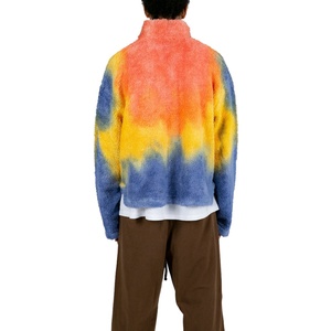 Sweat à capuche Sherpa surdimensionné pour homme, design personnalisé, tendance, chaud, en polaire, tie-dye - Product Image 3