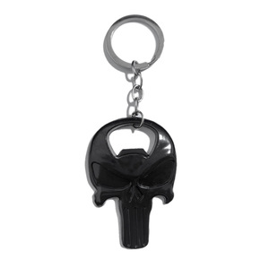 Porte-clés en alliage en forme de crâne avec logo Punisher anti-héros, ouvre-bouteille en forme d'os, cadeau d'Halloween, vente en gros - Product Image 6