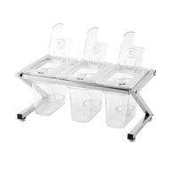 Restaurant Bar Accessoires Set Modern PC Plastic Antislip Fruit Salade Voorbereidingsstation Kruidenbak Kruiden Drinkgerei