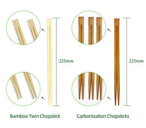 Tùy chỉnh dùng một lần tre đũa gỗ thiết kế mới lạ đôi đã kết thúc Flatware Set với độ ẩm thấp nội dung cho các bên khách sạn - Product Image 6