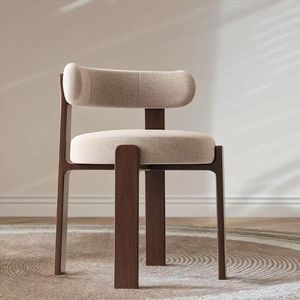 <span class=keywords><strong>Sedie</strong></span> da pranzo in legno massiccio, <span class=keywords><strong>moderne</strong></span> e semplici <span class=keywords><strong>sedie</strong></span> per il trucco dello schienale, legno massello colore noce Hotel per il tempo libero - Product Image 3