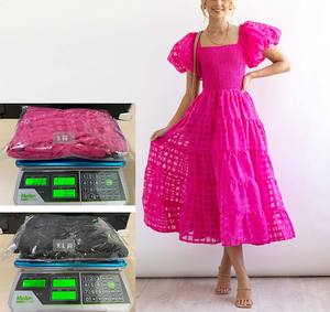 Abbigliamento donna personalizzato nuovo Design da sera elegante taglie forti abiti da donna stampa grande abito Casual con maniche a sbuffo - Product Image 5