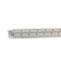 Règle d'ingénierie triangulaire de haute qualité 30 cm, 3 couleurs, design en plastique, précise, marque SURWIN pour les dessinateurs et les étudiants