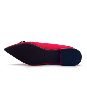 Scarpe da Donna Rosse di Alta Qualità, Sandali Estivi Morbidi con Tacco Basso per Matrimoni, Logo Personalizzabile, Prodotti in Cina - Product Image 6