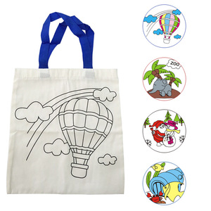 Wholesale Custom DIY <b>Painting</b> Cotton Shopping Bag Cotton Tote Bag - Product Image 5