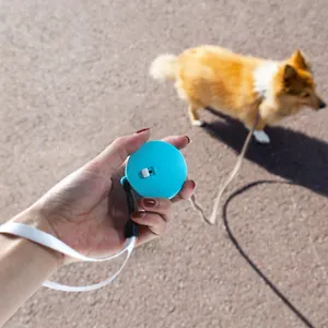 Toptan yenilikçi özelleştirilmiş Mini geri çekilebilir dayanıklı naylon köpek aksesuarları halat kurşun tasma orta ve büyük köpekler için