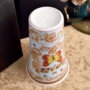 Jarrón Decorativo de Cerámica Hecho a Mano, Estilo Art Deco Europeo, Ecológico, para Arreglos Florales Grandes - Product Image 4
