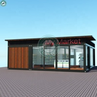 Magasin de conteneurs préfabriqués de taille personnalisée, conteneur mobile, mini-marché, magasin de détail, épicerie