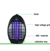 Lampe LED anti-moustique non toxique Piège à mouches électrique et répulsifs Smart Electronic Indoor & Kitchen Mosquito Killer pour l'été