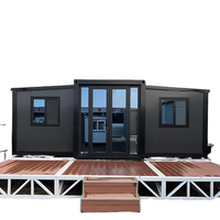Maison modulaire de luxe moderne en conteneur de 20 pieds, atelier de conteneur pliable de 40 pieds, bureau, chambre à coucher, bois, acier, hôtels, magasins, kiosques