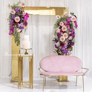 Wedding Arches for Ceremony Rectangular Balloon Arch Stand High Quality Golden Metal Background Props Stand for <b>Party</b> - Product Image 3