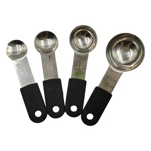 golden supplier adjustable stainless steel measure tools digital measuring spoon set for baking