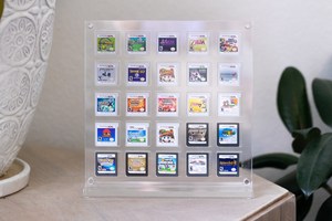 Support transparent en acrylique pour <span class=keywords><strong>Nintendo</strong></span> <span class=keywords><strong>DS</strong></span>/3DS, présentoir magnétique pour 25 cartouches, étui de présentation pour collection de jeux vidéo rétro, étui de présentation pour Switch - Product Image 2