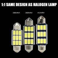 Ampoule LED LANSEKO CANBUS Festoon DE3175 31mm E3021 DE3022 DE3023 6428 6430 7065 avec 5730 puce 250LM pour éclairage de plaque d'immatriculation dôme