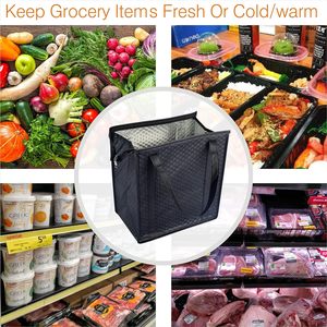 Sac isotherme pliable personnalisé pour courses, 6,9 L, avec fermeture éclair, sac isotherme pour le déjeuner, logo personnalisé - Product Image 3