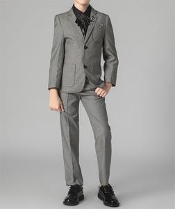 Costume de Cérémonie Garçon <span class=keywords><strong>Gris</strong></span>, Veste Simple pour Mariage, Blazers Tenues d'Anniversaire pour Enfants - Product Image 3