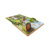 Impression de livres cartonnés stéréoscopiques pour enfants, couverture souple personnalisée en papier couché, fabrication professionnelle, reliure parfaite