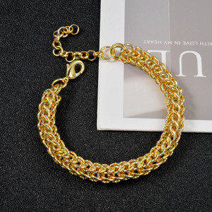 premium seamless woven cuban reflective glossy unisex <b>copper</b> factory wholesale <b>bracelets</b> - Product Image 4