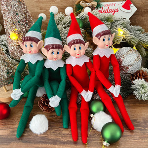 Ornements de Noël en forme de poupée à longues jambes, poupée elfe à barbe d'Halloween, monstre au visage vert - Product Image 3