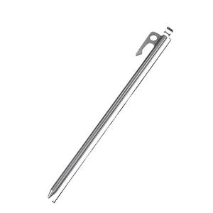 Piquet de tente en titane pur 8x250mm, épaissi, haute résistance, pour le camping en extérieur, pour la pose de bâches et de tentes - Product Image 3