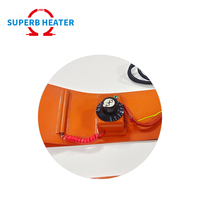 Personnalisé 12V 24V 120V 220V élément chauffant industriel coussin chauffant électrique en silicone flexible pour réservoir d'eau d'évier