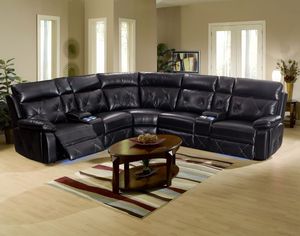 Prix de liquidation en Chine avec un ensemble de fauteuils inclinables en bois et tissu noir de luxe pour la maison - Product Image 1