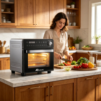 Anbolife Four à Friture Sans Huile 14L avec Fonction Maintien au Chaud, Fenêtre en Verre Transparent, Sans PFAS, Vente en Gros, Fabricant pour Propriétaires de Marques, OEM