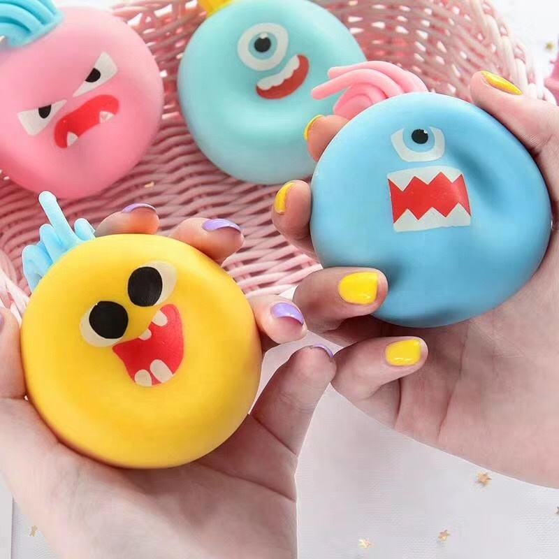 Sensory Funny Monster Squeeze Stress Reliever Toy Flour Ball Fidget Toys for Kids