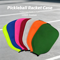 Housse de raquette de pickleball en néoprène personnalisée avec logo, étanche, motif imprimé sur mesure, accessoires pour raquettes de pickleball