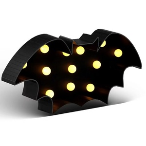 LED 조명 마키 글자 부 할로윈 장식 귀여운 가을 집 & 야외 할로윈 부 장식용 글자 조명 - Product Image 4